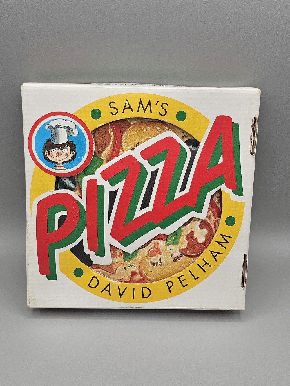 Sam's Pizza Book David Pelham w/Tabs To Lift 1ST American Edition 1996 Pizza Box